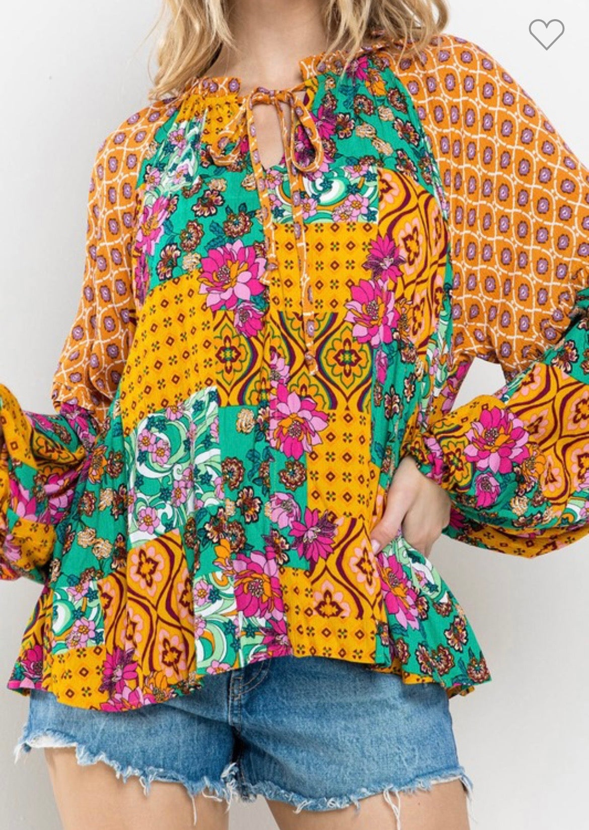 Bohemian Mustard Top
