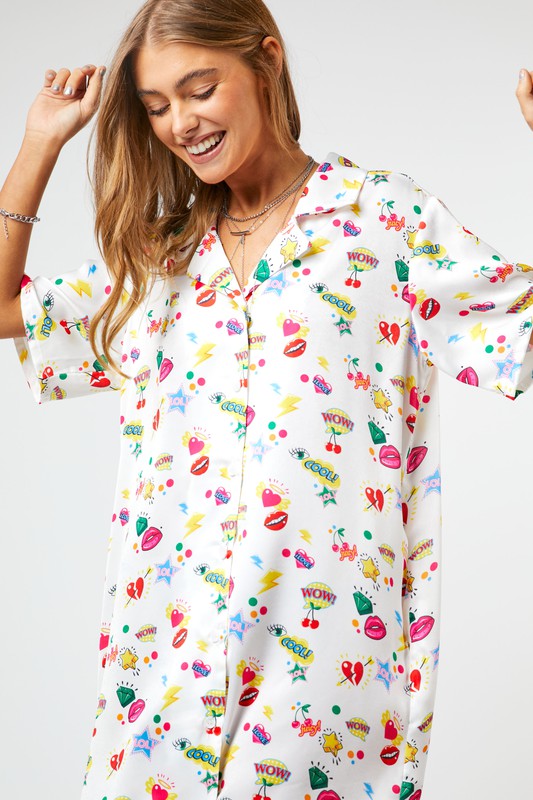 Pop Art Shirt Dress