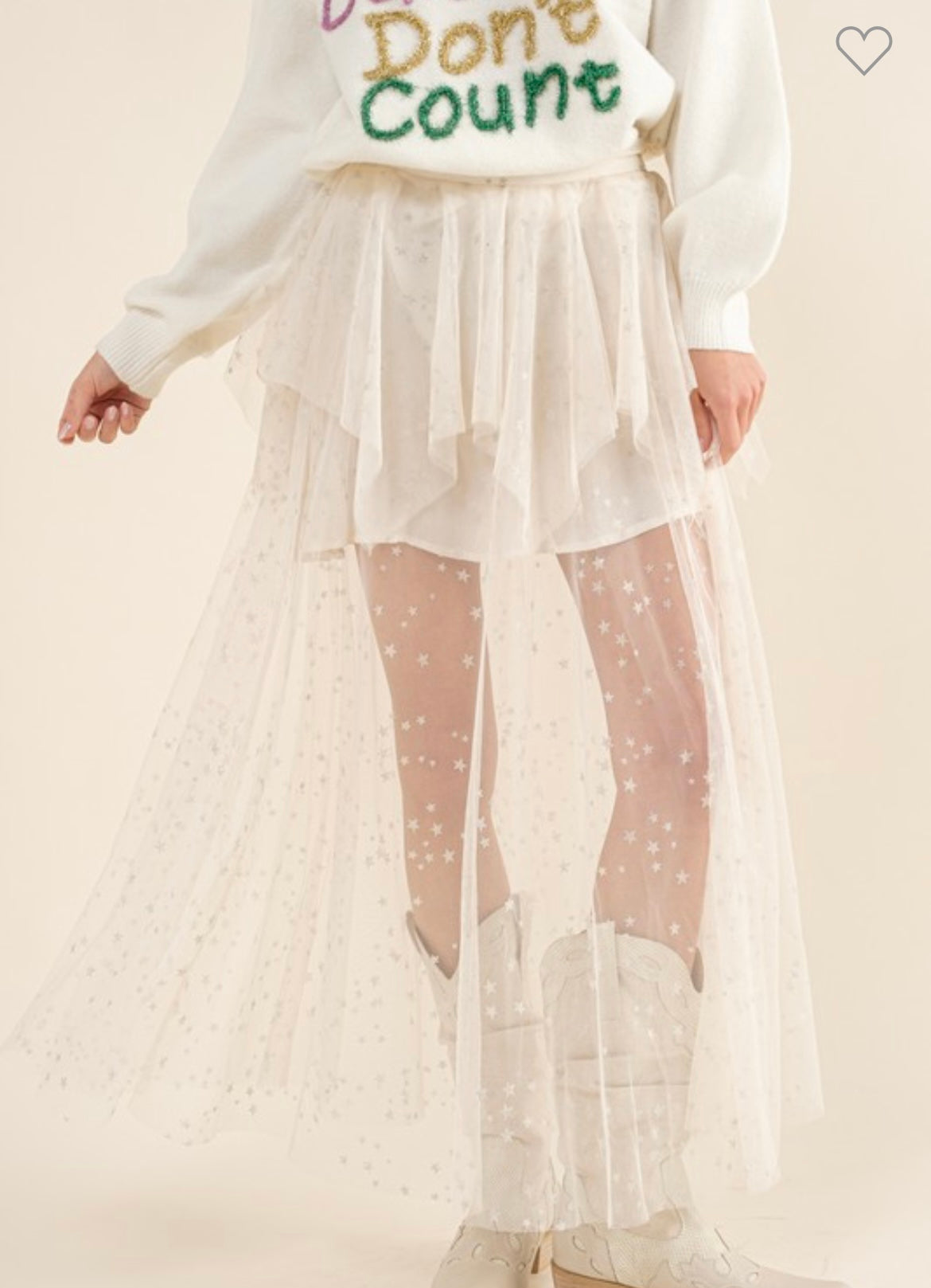 Stars Tulle Skirt