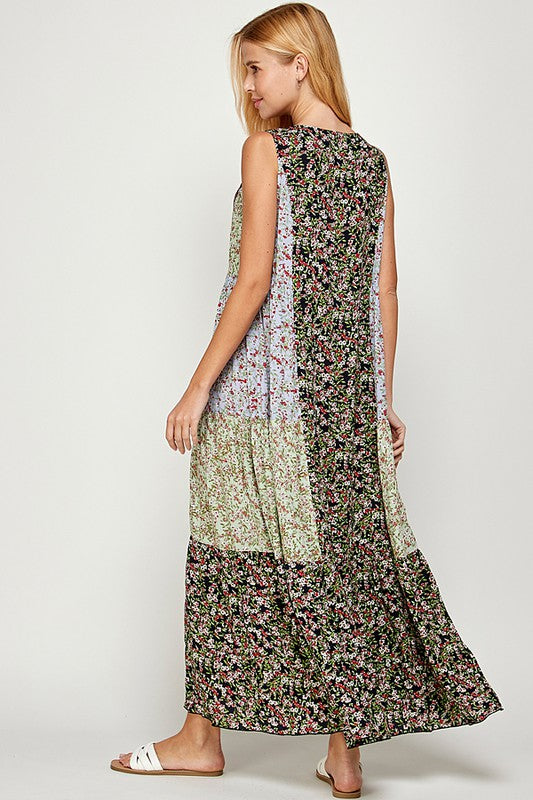 Patchwork Maxi Dress