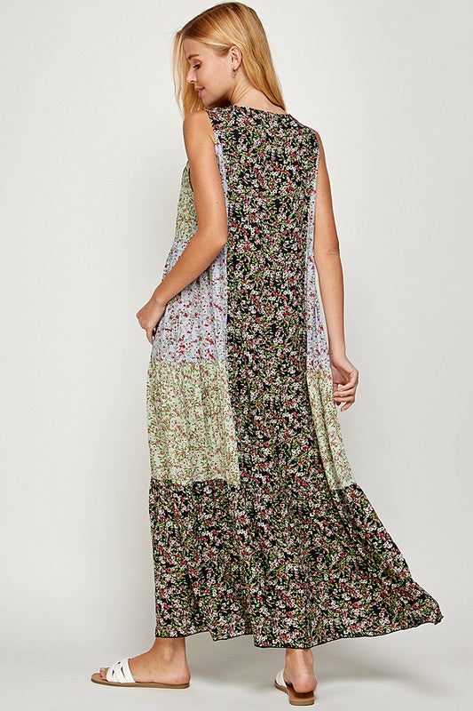 Patchwork Maxi Dress