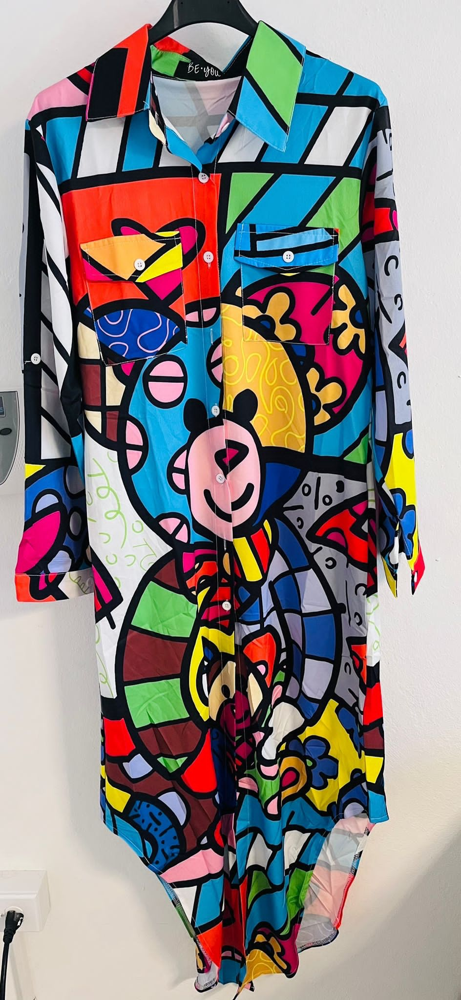 Colorful Shirt Dress