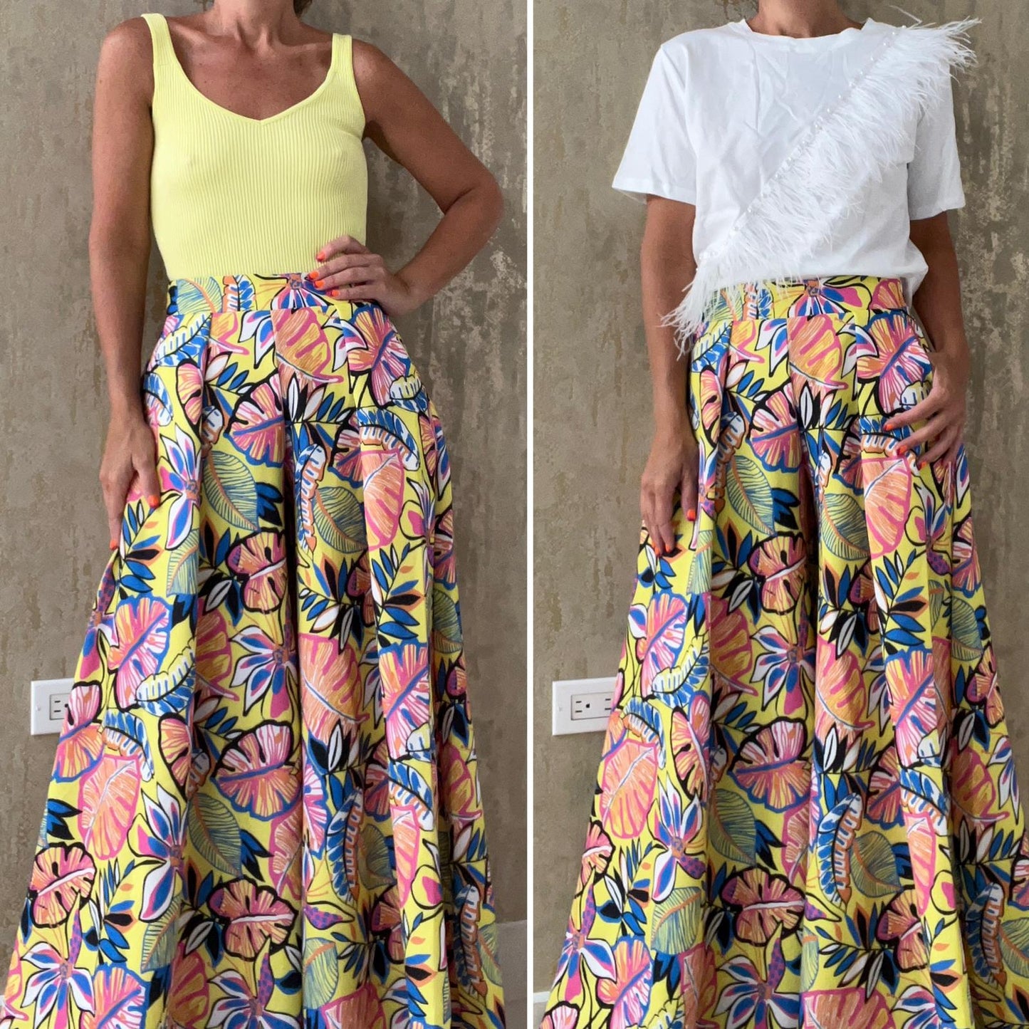 Palm Tree Palazzo Pants