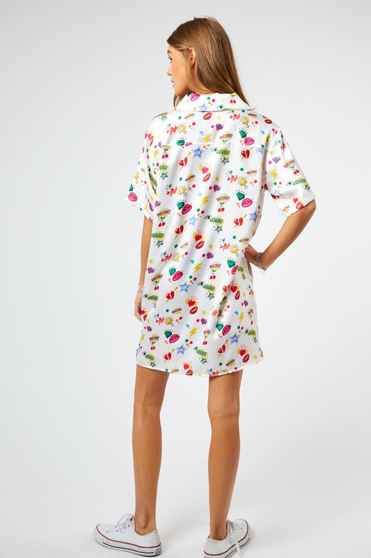 Pop Art Shirt Dress