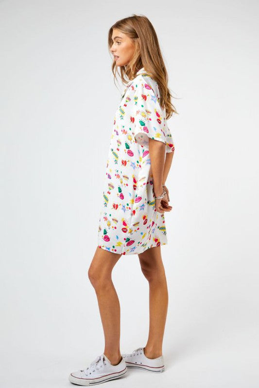 Pop Art Shirt Dress