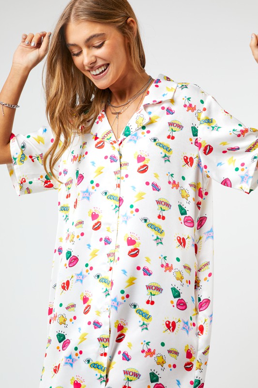 Pop Art Shirt Dress