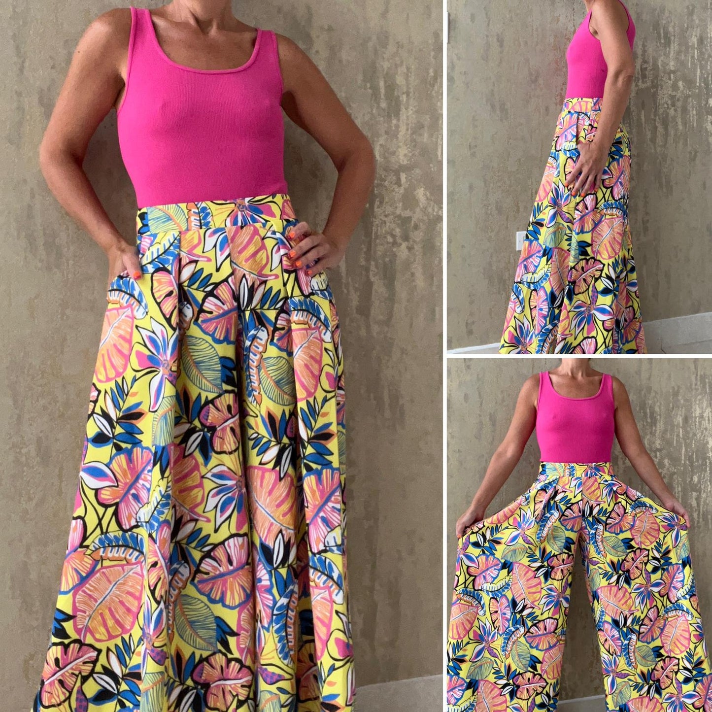 Palm Tree Palazzo Pants