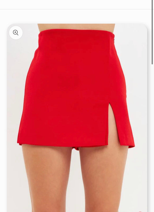 Red Skorts