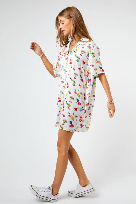 Pop Art Shirt Dress