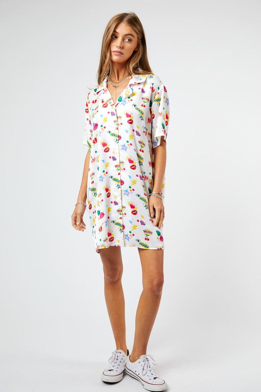 Pop Art Shirt Dress