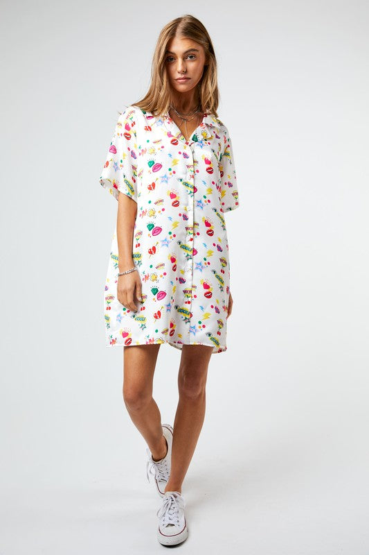 Pop Art Shirt Dress