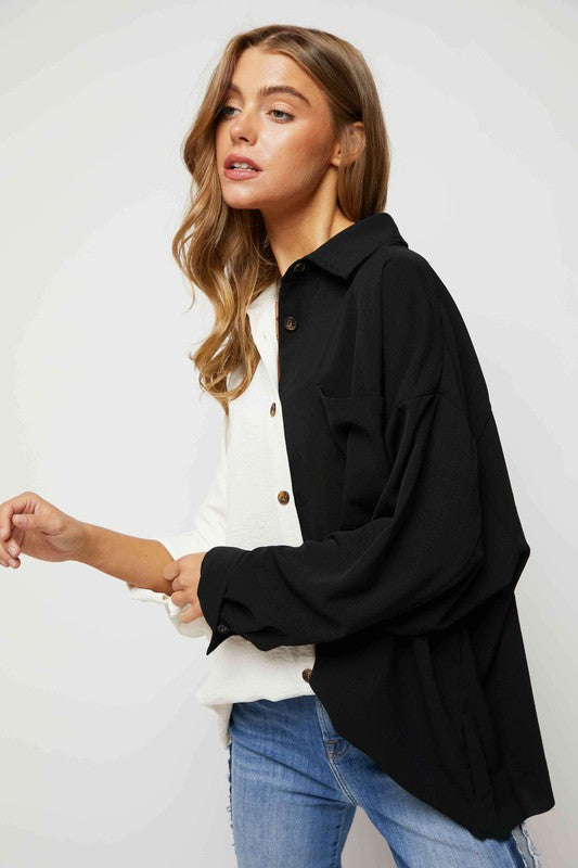 BW Color Block Shirt