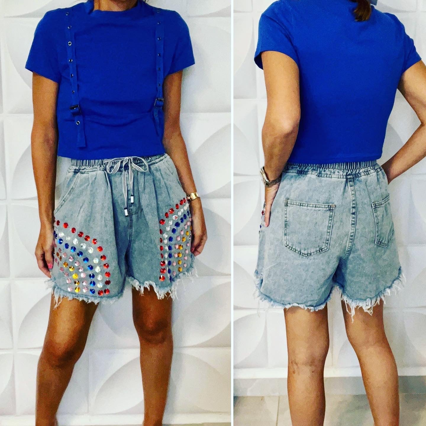 Jewels Denim Shorts